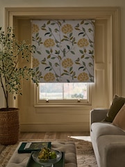 Natural Ready Made Blackout Floral Bird Print Roller Blind - Image 3 of 6