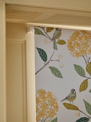Natural Ready Made Blackout Floral Bird Print Roller Blind - Image 4 of 6