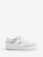 Guess Naoko Ankle Chain White Trainers - Image 1 of 1