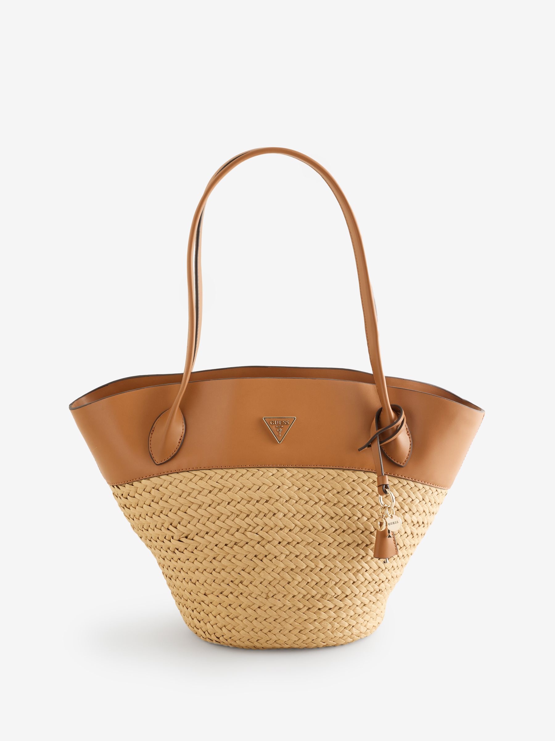 Buy Guess Large Venere Raffia Curve Tote Bag from the Next UK