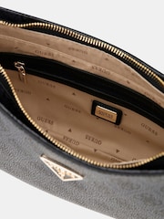 Guess Noelle II 4G Monogram Logo Top Zip Shoulder Black Bag - Image 4 of 4