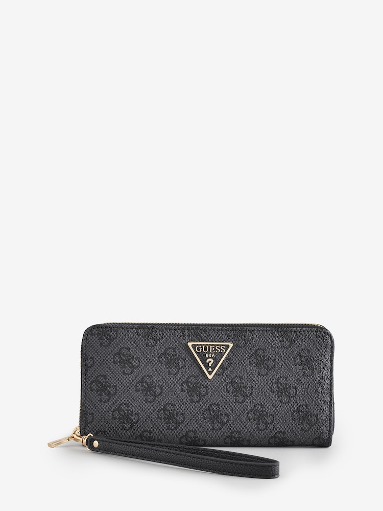 Guess Large Laurel 4G Monogram Logo Zip Around Purse - Image 1 of 1 Guess Large Laurel 4G Monogram Logo Zip Around Purse - Image 1 of 1