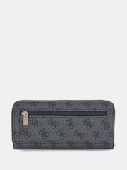 Negro - Guess Large Laurel 4G Monogram Logo Zip Around Purse - Imagen 2 de 3