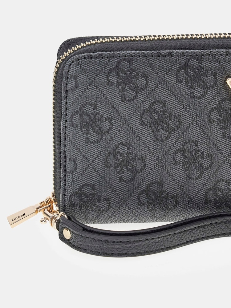 Guess Large Laurel 4G Monogram Logo Zip Around Purse - Image 3 of 3 Guess Large Laurel 4G Monogram Logo Zip Around Purse - Image 3 of 3