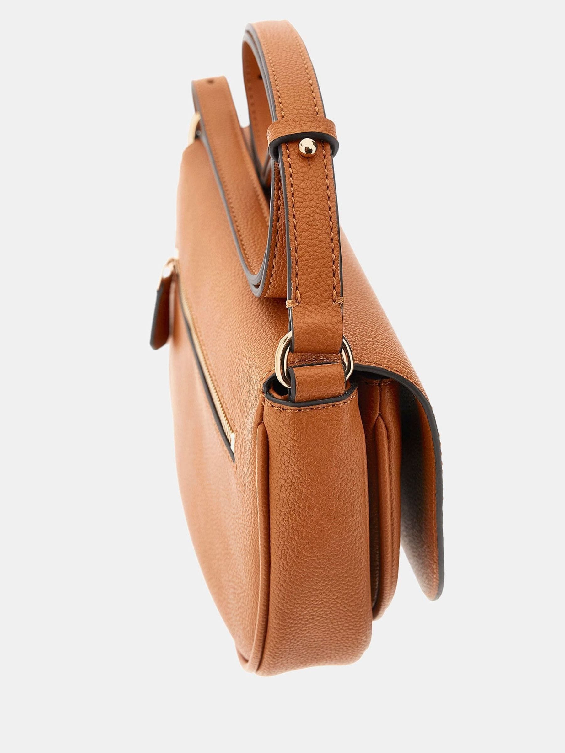 【キャメル(CAR)】GUESS クロスボディバッグ(W)NASTRA Convertible Xbody Flap ゲス GUESS NASTRA Convertible Xbody Flap （CAR） - ファッション