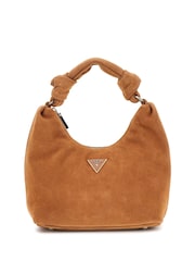 Guess Isotta Hobo Shoulder Brown Bag - Image 1 of 4