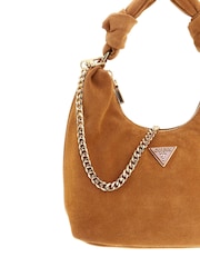 Guess Isotta Hobo Shoulder Brown Bag - Image 4 of 4