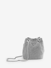 Guess Zalina Rhinestone Embellished Pouch Bucket Bag - Image 1 of 1
