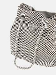 Guess Zalina Rhinestone Embellished Pouch Bucket Bag - Image 4 of 4