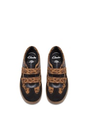 Clarks Leopard Older Girls Disco Vibe Trainers - Image 5 of 6