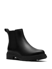 Clarks Black Leather Standard Fit (D) Orinoco3 Lane Leather Ankle Boots - Image 3 of 6