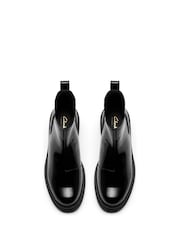 Clarks Black Patent Standard Fit (D) Orinoco3 Lane Leather Ankle Boots - Image 1 of 6