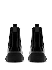 Clarks Black Patent Standard Fit (D) Orinoco3 Lane Leather Ankle Boots - Image 6 of 6