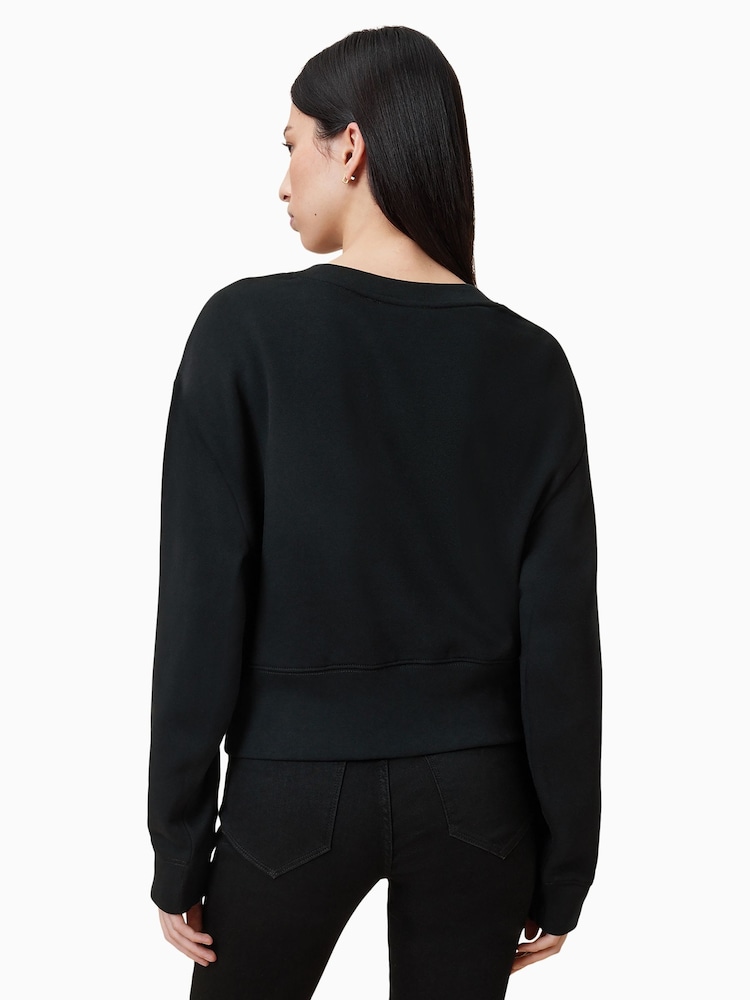 AllSaints Black Slitha Separo Sweatshirt - Image 4 of 7
