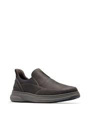 Mullan Step Slip On Shoes Clarks Dark Brown Standard Fit (G) - Image 3 of 6