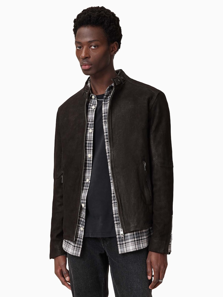 AllSaints Grey Cora Jacket - Image 1 of 10