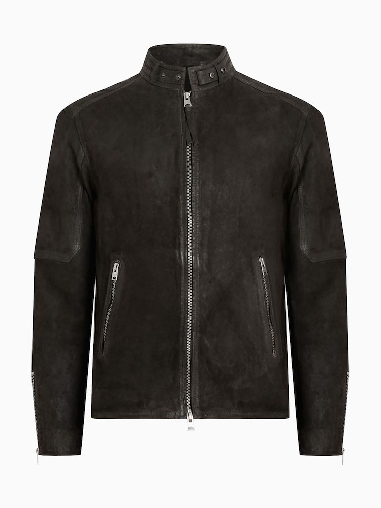 AllSaints Grey Cora Jacket - Image 10 of 10