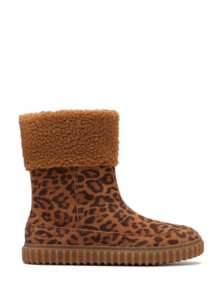 Clarks Animal Kids Cove Snug Boots - Image 1 of 6 Clarks Animal Kids Cove Snug Boots - Image 1 of 6