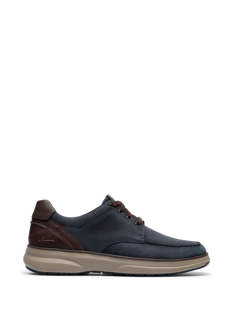 Clarks Navy Mullan Moc Shoes - Image 1 of 6