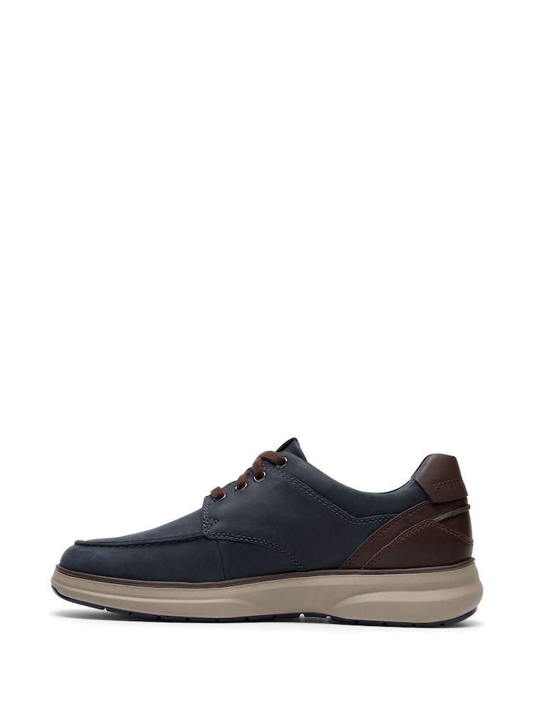 Clarks Navy Mullan Moc Shoes - Image 2 of 6 Clarks Navy Mullan Moc Shoes - Image 2 of 6