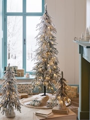 White Snowy Downswept 6ft Pre Lit Christmas Tree - Image 1 of 2