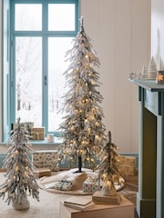 White Snowy Downswept 6ft Pre Lit Christmas Tree - Image 2 of 2