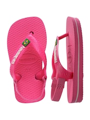 Havaianas Baby Pink Brasil Logo Flip Flops - Image 4 of 8