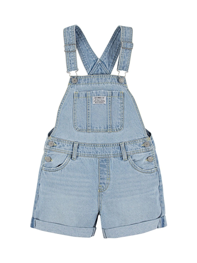 Levi's® Blue 100% Cotton Classic Denim Logo Shorts Dungaree - Image 1 of 4
