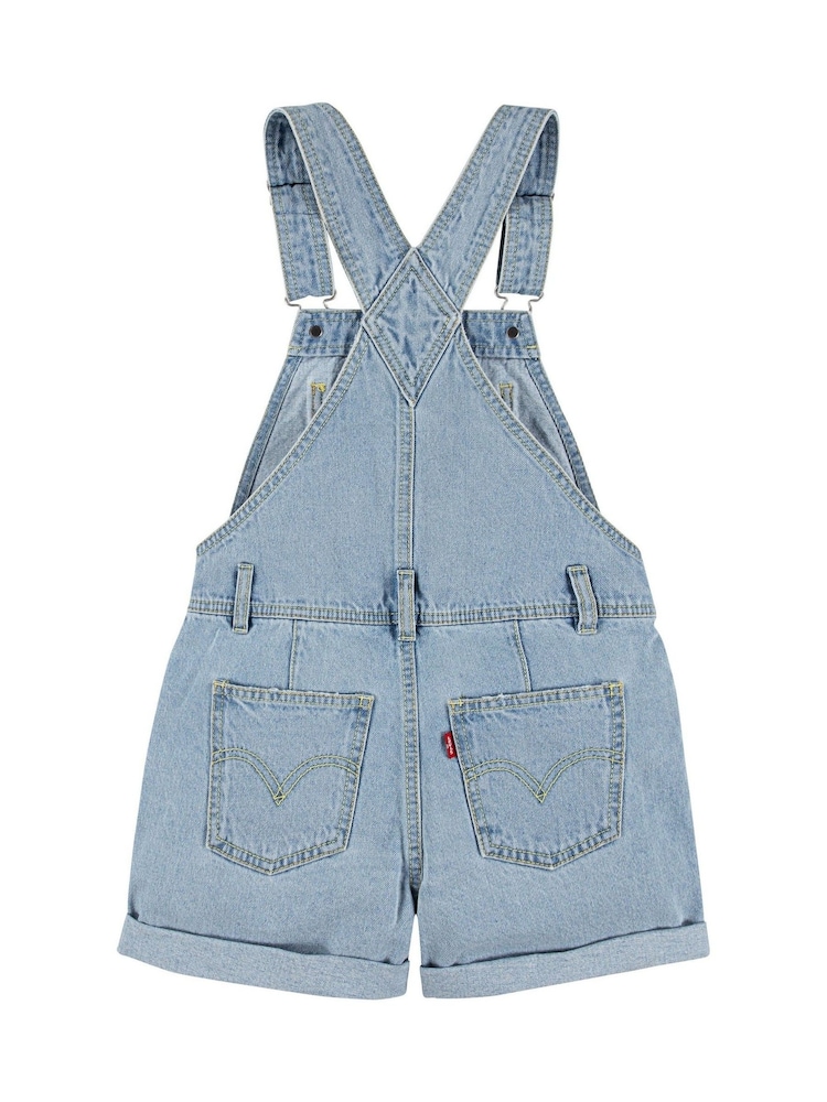 Levi's® Blue 100% Cotton Classic Denim Logo Shorts Dungaree - Image 2 of 4