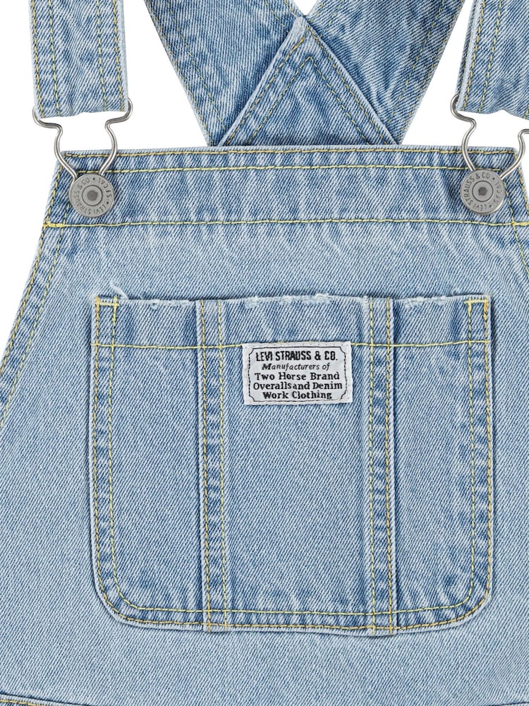 Levi's® Blue 100% Cotton Classic Denim Logo Shorts Dungaree - Image 3 of 4