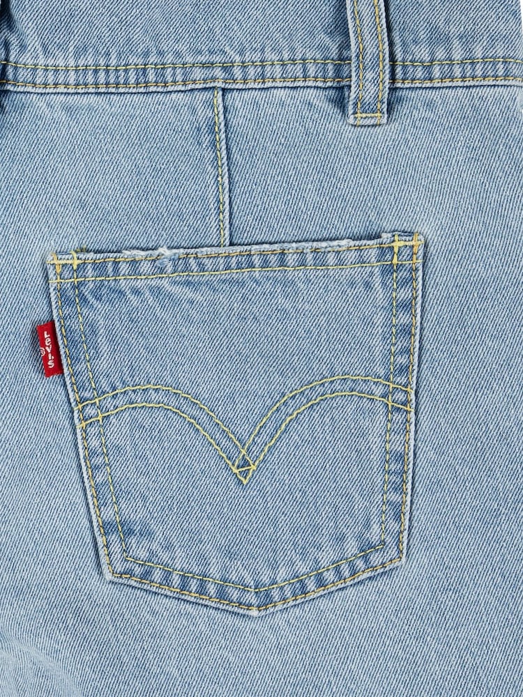 Levi's® Blue 100% Cotton Classic Denim Logo Shorts Dungaree - Image 4 of 4
