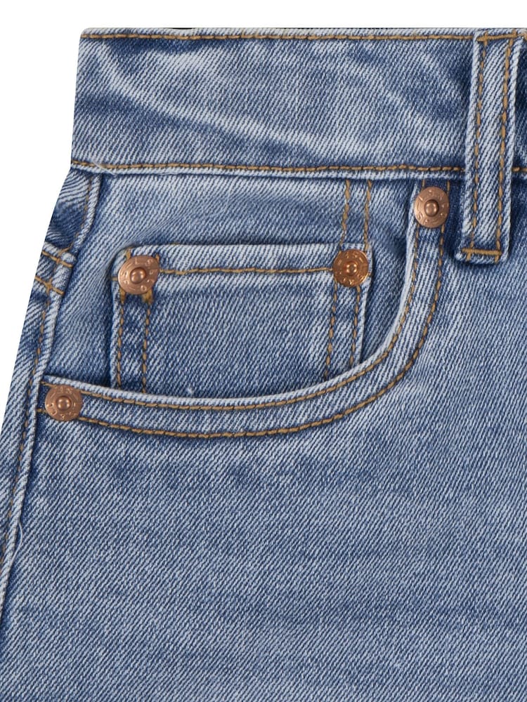 Levi's® Blue Logo Mini Girlfriend Denim Shorts - Image 10 of 13