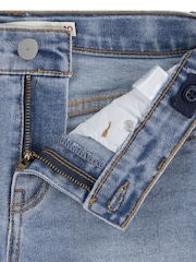 Levi's® Blue Logo Mini Girlfriend Denim Shorts - Image 11 of 13