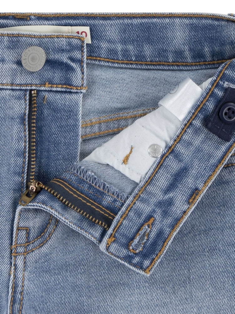 Levi's® Blue Logo Mini Girlfriend Denim Shorts - Image 11 of 13