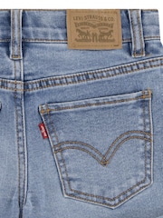 Levi's® Blue Logo Mini Girlfriend Denim Shorts - Image 12 of 13
