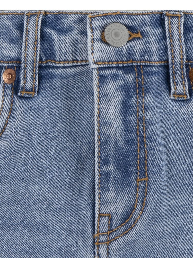 Levi's® Blue Logo Mini Girlfriend Denim Shorts - Image 13 of 13