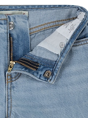Levi's® Blue Beltless Floral Embroidered Baggy Wide Leg 100% Cotton Jeans - Image 8 of 10