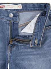 Levi's® Blue Stay Baggy Tapered Denim 100% Cotton Jeans - Image 4 of 6