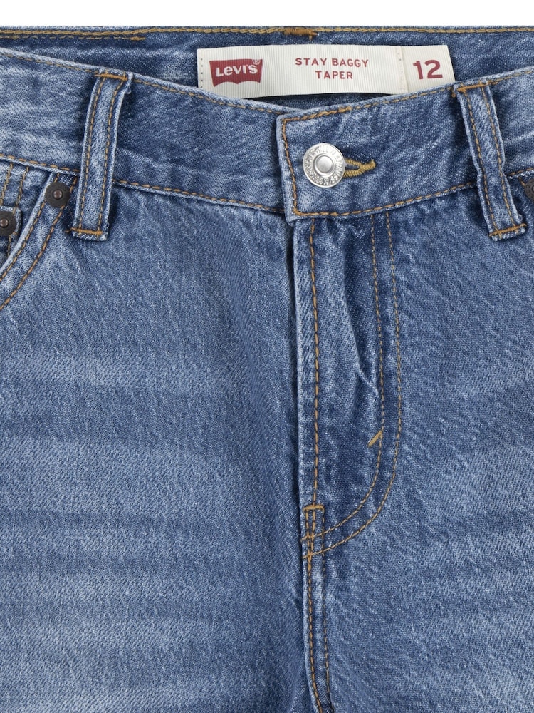 Levi's® Blue Stay Baggy Tapered Denim 100% Cotton Jeans - Image 5 of 6