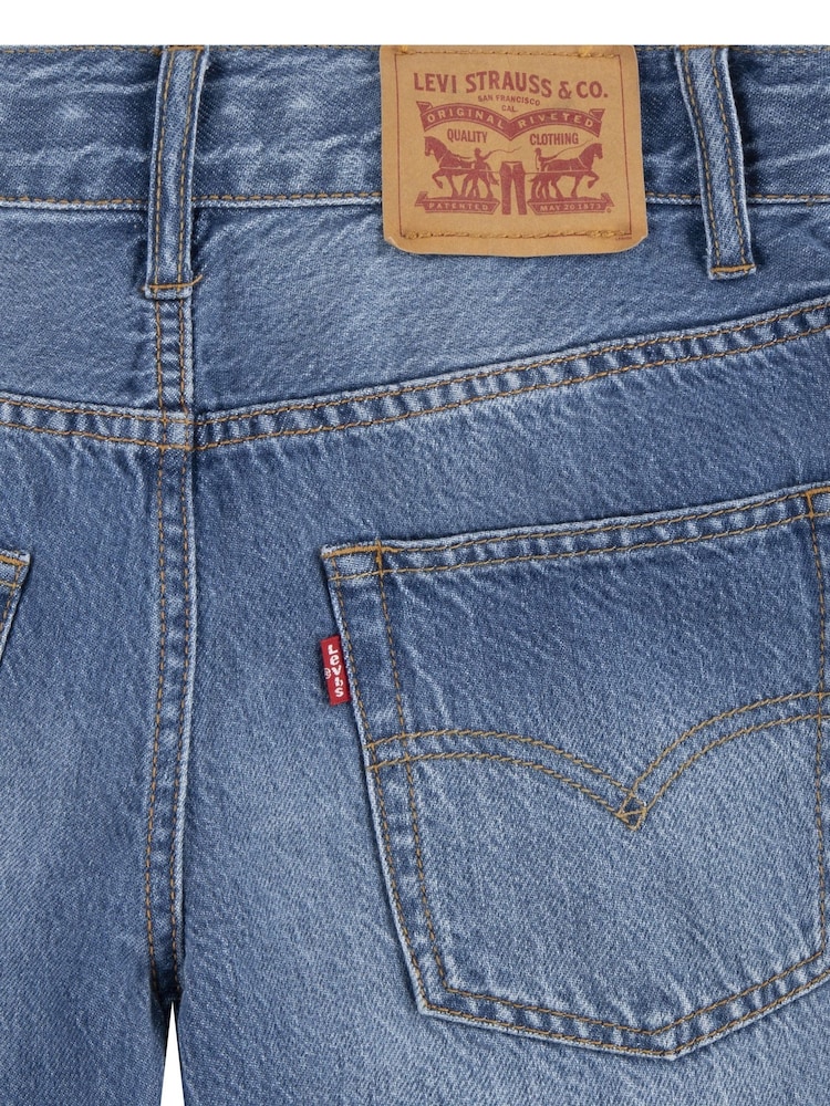 Levi's® Blue Stay Baggy Tapered Denim 100% Cotton Jeans - Image 6 of 6