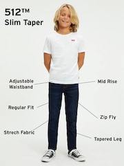 Levi's® Grey 512™ Slim Tapered Jeans - Image 10 of 10