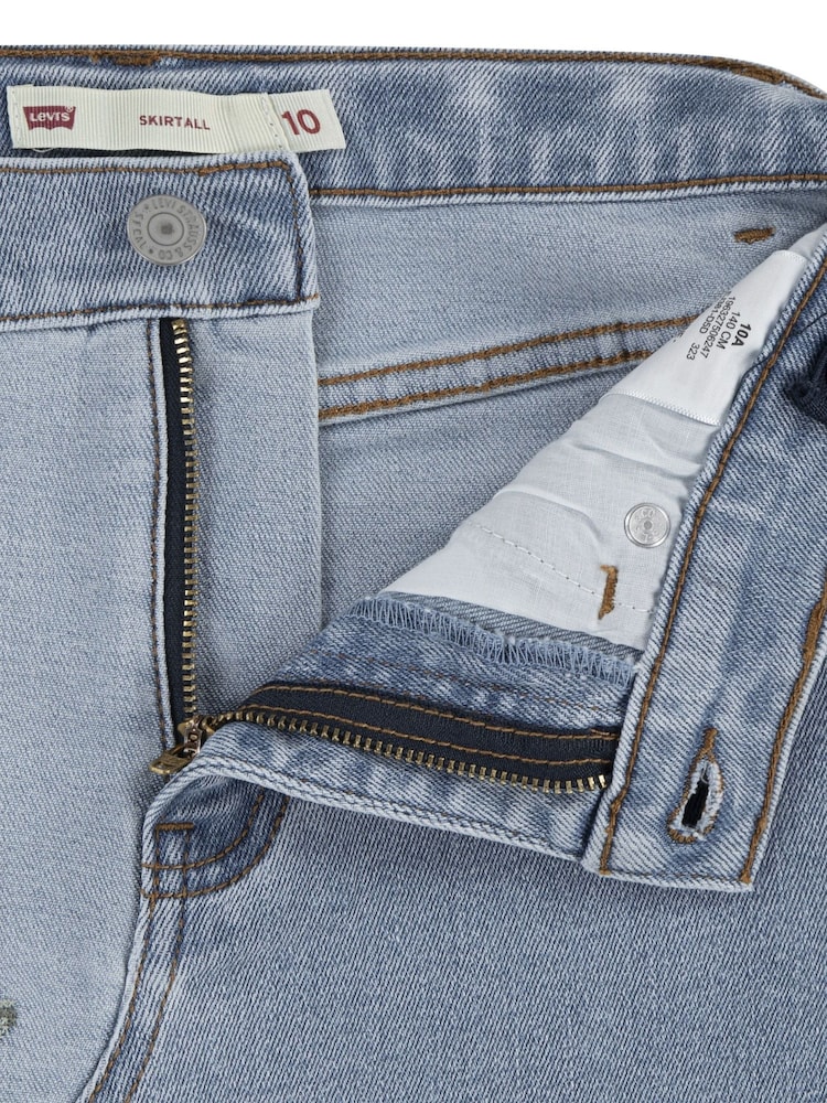 Levi's® Blue Floral Print Patchwork Denim Skirt - Image 2 of 3