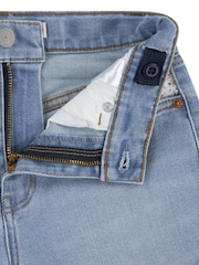 Levi's® Blue Floral Print Detail Logo Mom Shorts - Image 3 of 7