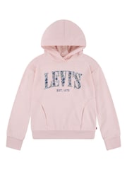 Levi's® Pink Floral Graphic Logo Pullover Hoodie - Image 8 of 11