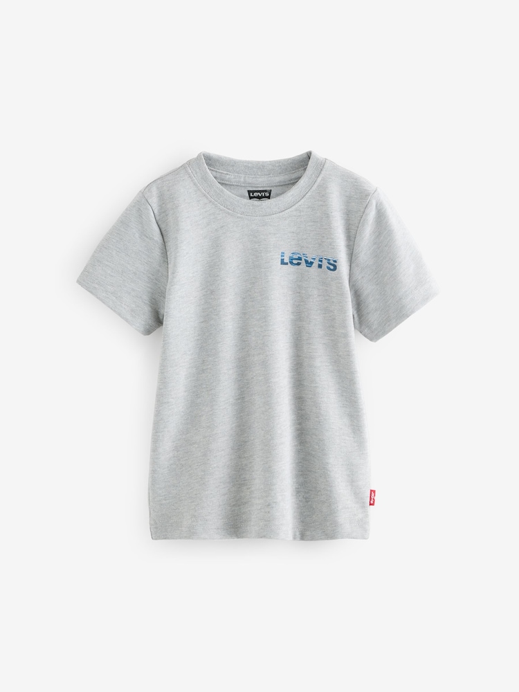 Levi's Grey Sports Back Graphic Logo Short Sleeve T-Shirt - Image 1 of 2