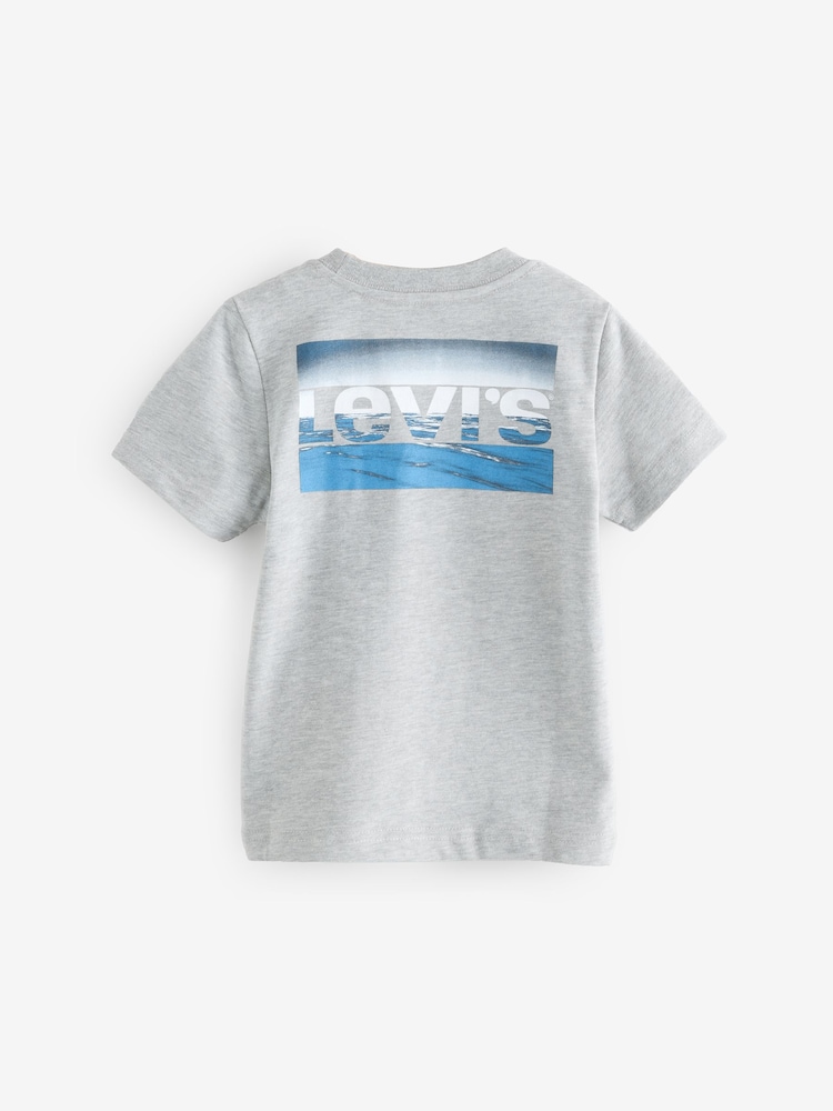 Levi's Grey Sports Back Graphic Logo Short Sleeve T-Shirt - Image 2 of 2