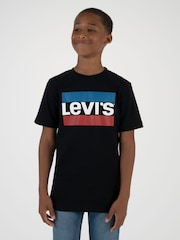 Levi's® Black Sportswear Logo Short Sleeve T-Shirt - Image 1 of 10
