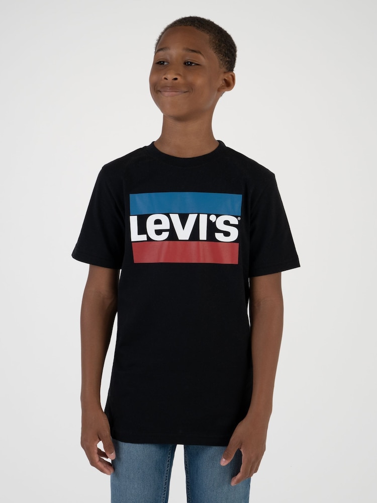Levi's® Black Sportswear Logo Short Sleeve T-Shirt - Image 1 of 10