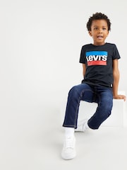 Levi's® Black Sportswear Logo Short Sleeve T-Shirt - Image 3 of 10