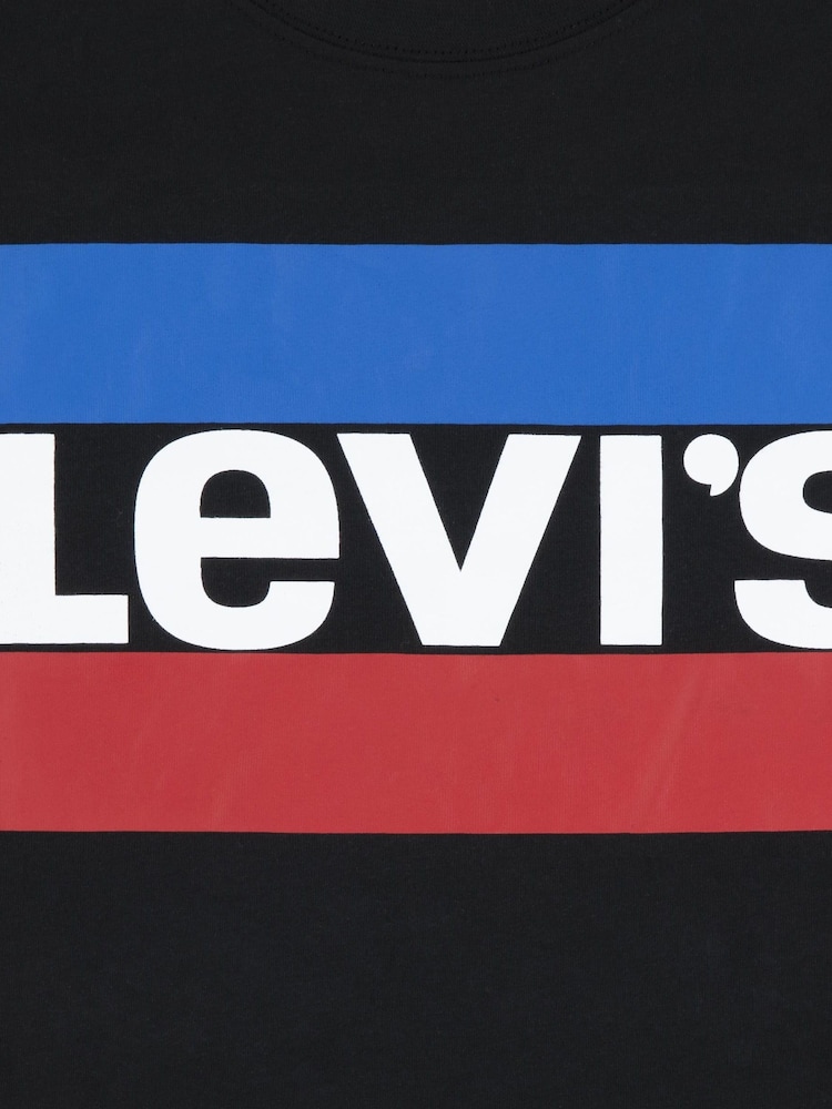 Levi's® Black Sportswear Logo Short Sleeve T-Shirt - Image 9 of 10